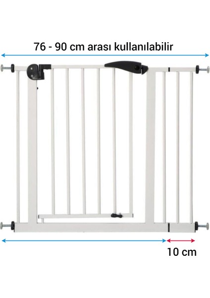Güvenlik Kapısı 86-95 cm Arası Kullanım Imkanı