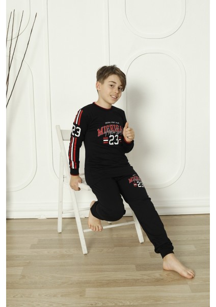 Angelos Girls Erkek Çocuk Pijama Takımı 6-15 Yaş 5083-84