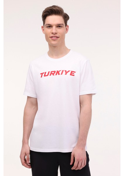M-Merıton Tee 4fx Beyaz Erkek Kısa Kol T-Shirt