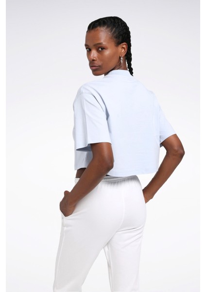 Classıcs Bıg Logo Mavi Kadın Kısa Kol T-Shirt fiyatları