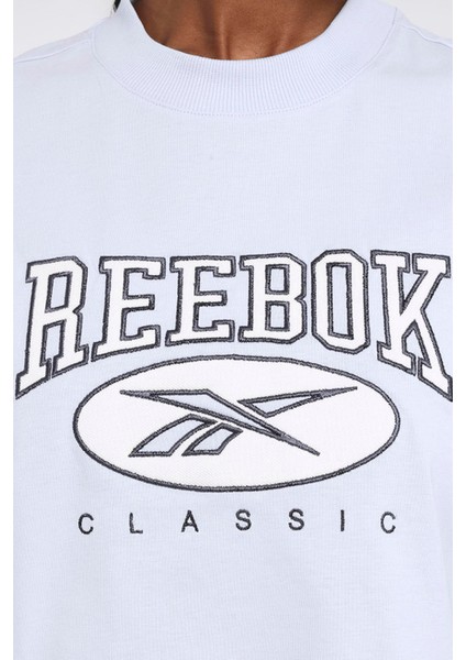 Classıcs Bıg Logo Mavi Kadın Kısa Kol T-Shirt fırsatları