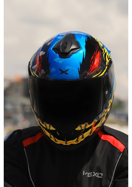 Y.100R Nıght Rıder Sky Mavi Kask