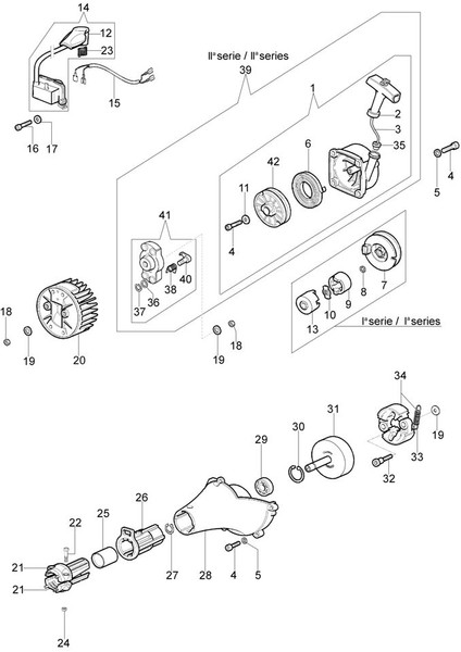 Şaft Boru Yuvası Oleo-Mac Sparta 380T,42,44, 61200192AR modelleri