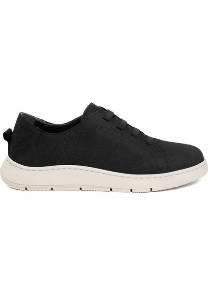 Elit KN035 Z8451 Kadın Deri Casual Ayakkabı Siyah