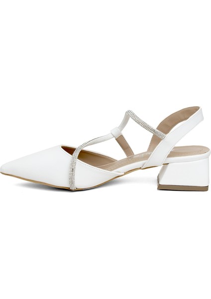 Elit MST555C Kadın Topuklu Ayakkabı Beyaz modelleri
