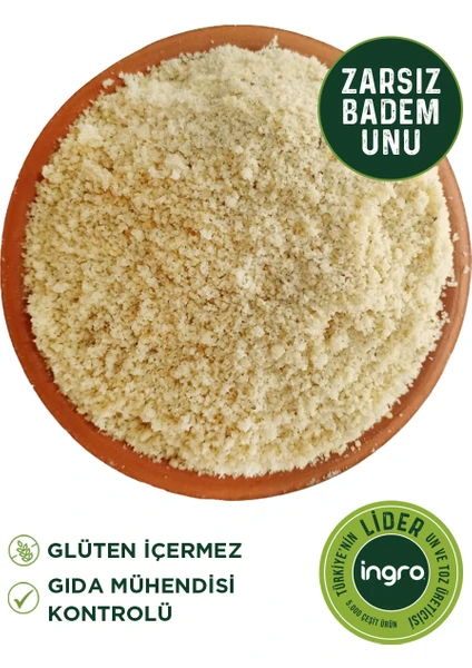 Ingro Glutensiz Badem Unu (Zarsız) 1000 G