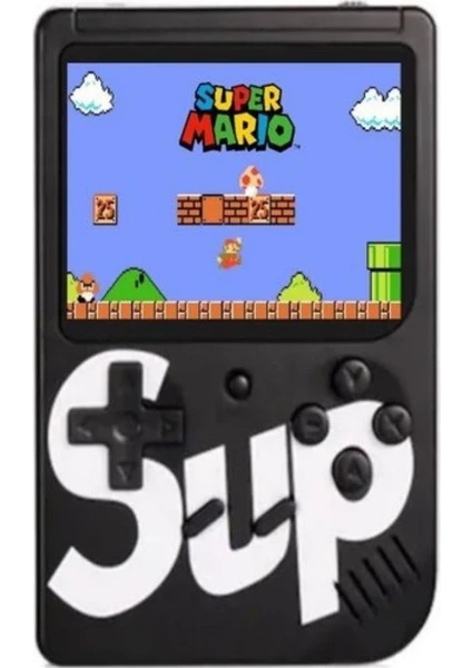 Sup Game Box Plus 400 Oyunlu Taşınabilir Mario Oyunlu Retro El Atarisi Siyah