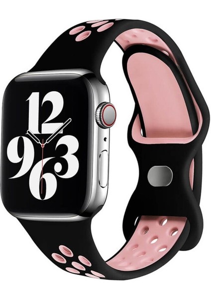 Apple Watch S-M 38 40 41MM Uyumlu Delikli Nike Spor Kordon