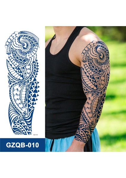 1 Ay Kalıcı Gerçekci Maori Model Geçici Dövme Tattoo