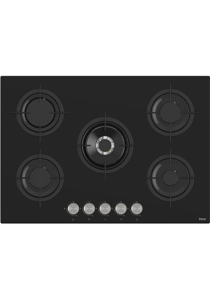 Flowart Basıc Serisi Siyah Ankastre Set (RS035 + XE62CS + D063 )
