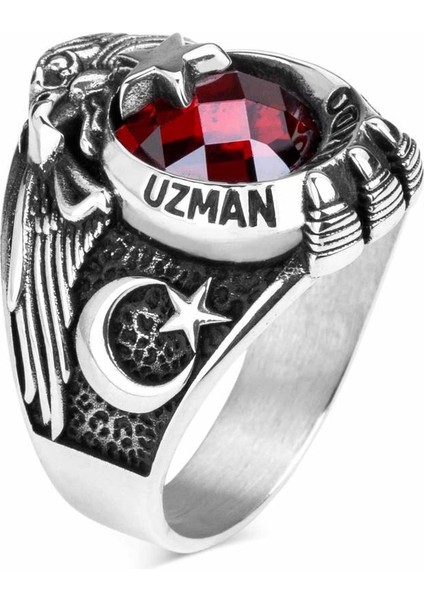 Ay Yıldızlı Komando Uzman Çavuş Yüzüğü fiyatları