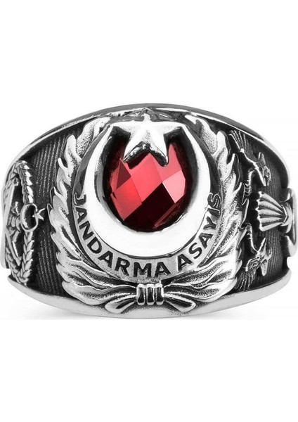 Ay Yıldızlı Jandarma Asayiş Yüzüğü