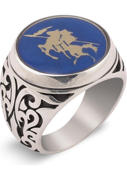 Kayı Boyu Motifli Mineli Yüzük fiyatları