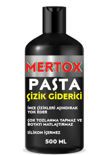 Oto Araç Araba Pasta Cila Seti 2X500ML -Ince Çizik Giderici Pasta + Orta Çizik Giderici Pasta