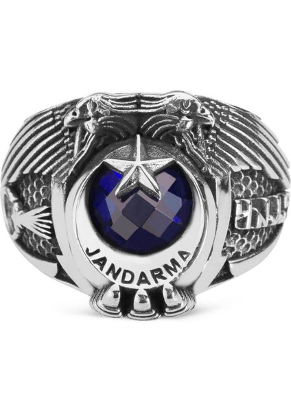 Çift Kartal Başlı Göktürkçe Türk Yazılı Jandarma Yüzüğü indirimleri