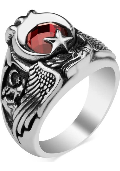 Bozkurtlu Tek Kartal Başlı Astsubay Yüzüğü modelleri