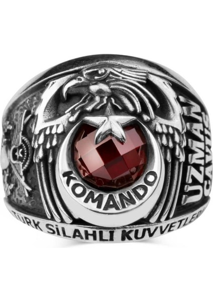 Kartal Başlı Tsk Komando Uzman Çavuş Yüzüğü