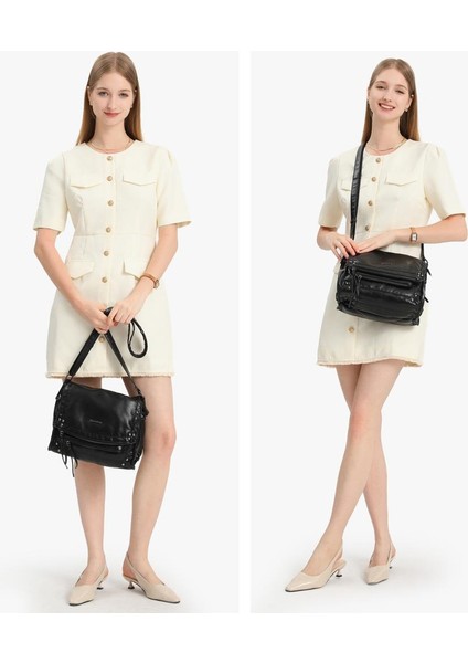 Yıkama Deri Postacı Askılı Soft Kadın Çantası 21-K Barcelona 1728-3 fırsatları