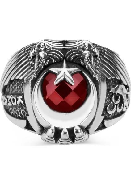 Bozkurt Motifli Komando Yüzüğü