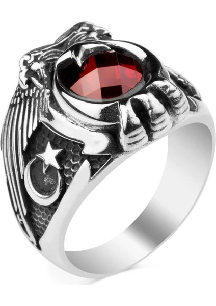 Ay Yıldızlı Çift Kartal Başlı Uzman Çavuş Yüzüğü fiyatları