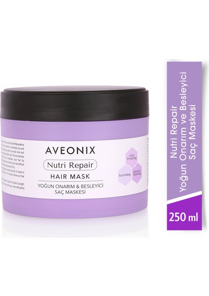 AVEONIX Nutri Repair Yoğun Onarım ve Besleyici Saç Maskesi 250 ml