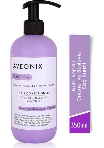 AVEONIX Nutri Repair Onarıcı ve Besleyici Saç Kremi 350 ml