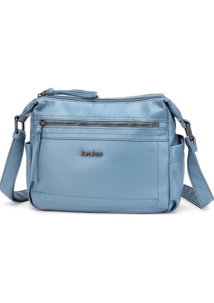 Yıkama Deri Postacı Askılı Soft Kadın Çantası 21-K Barcelona 1875 fiyatları