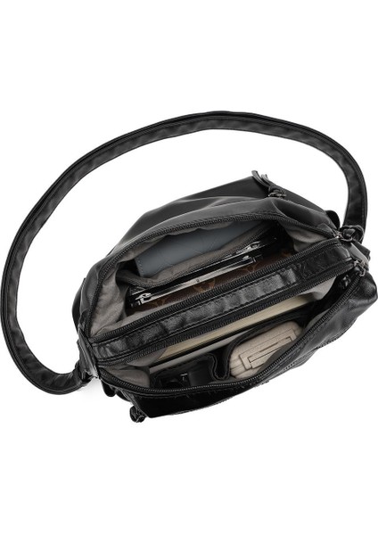 Yıkama Deri Postacı Askılı Soft Kadın Çantası 21-K Barcelona 1875 indirimleri