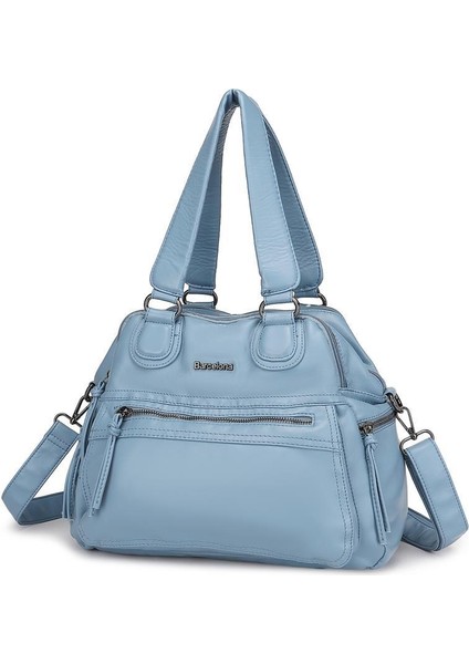 Yıkama Deri Omuz Askılı Soft Kadın Çantası 21-K Barcelona 1866 fiyatları