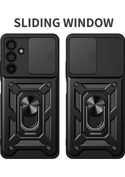 Samsung Galaxy M55 5g Kılıf Kickstand Pc + Tpu Telefon Kabuğu Slayt Kamera Koruyucu Kapak-Altın Için (Yurt Dışından) fiyatları