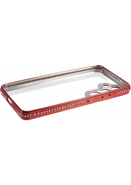 Samsung Galaxy S24 + Kılıf Için Yumuşak Tpu Telefon Kapağı Bling Rhinestones Dekor Telefon Kabuk-Kırmızı (Yurt Dışından) fırsatları