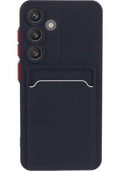 Samsung Galaxy A15 5g Kılıf Kart Tutucu Tpu Cep Telefonu Kapağı-Siyah (Yurt Dışından)