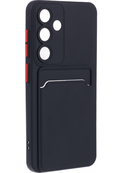 Samsung Galaxy A15 5g Kılıf Kart Tutucu Tpu Cep Telefonu Kapağı-Siyah (Yurt Dışından) modelleri