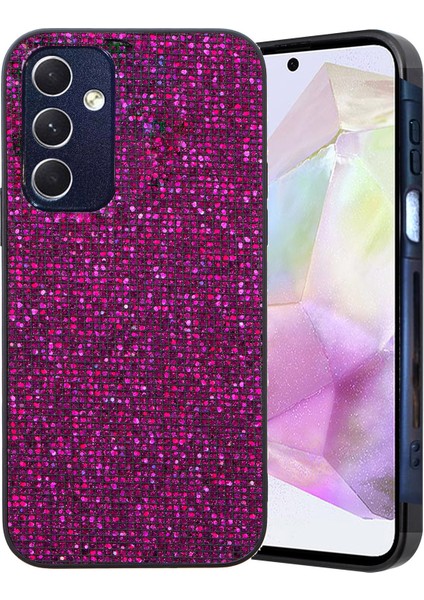 Samsung Galaxy A25 5G(GLOBAL)(161.0 x 76.5 x 8.3mm) Kılıf Tpu Telefon Kılıfı Payetler Dekorlu-Mor (Yurt Dışından) fırsatları