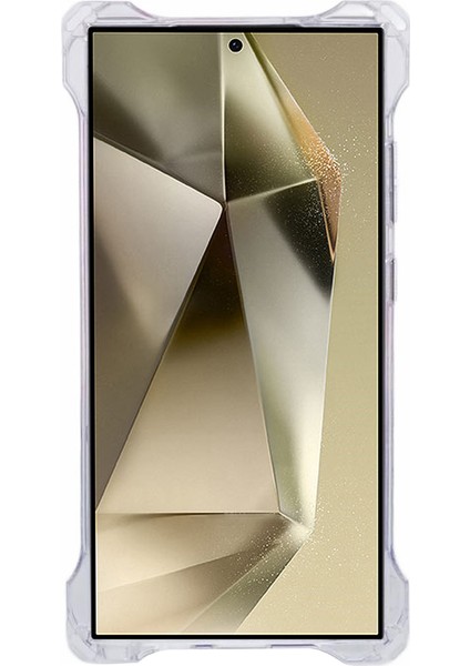 Samsung Galaxy S24 Ultra Düşmeye Dayanıklı Tpu+Akrilik Kılıf Çift Renkli Cep Telefonu Kapağı-Pembe+Mor (Yurt Dışından)