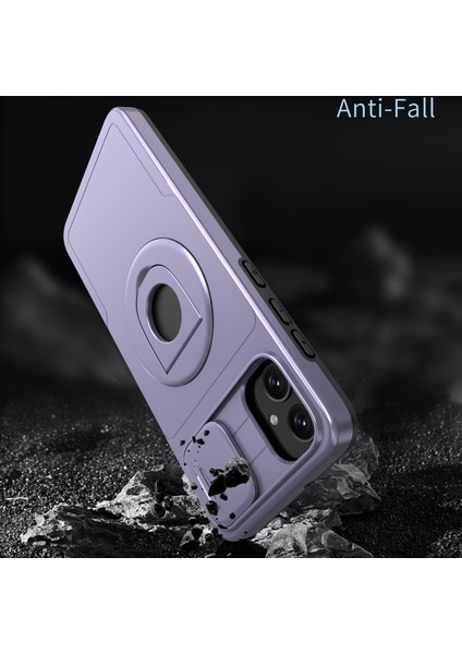 Samsung Galaxy A05 4g Kılıf Için Kamera Koruma Çubuğu Çift Katmanlı Hibrit Tpu + Pc Telefon Kapağı-Mor (Yurt Dışından)