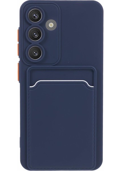 Samsung Galaxy A35 5g Tpu Kılıf Kart Yuvası Koruyucu Telefon Kapağı-Koyu Mavi (Yurt Dışından)