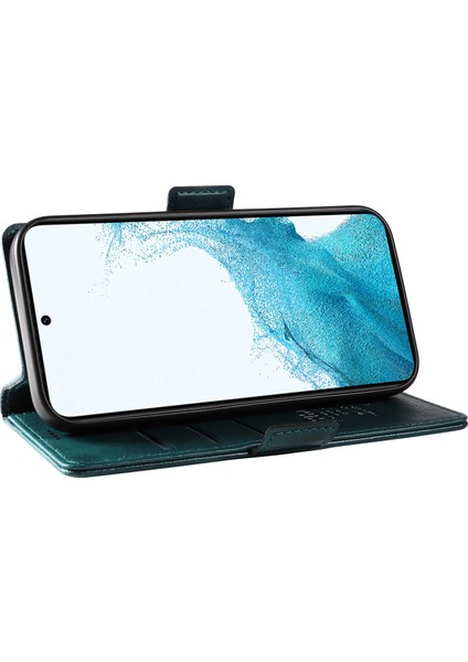 Samsung Galaxy S21+5G Cüzdan Kılıf Pu Deri Standlı Flip Telefon Kapağı-Mavi (Yurt Dışından) modelleri