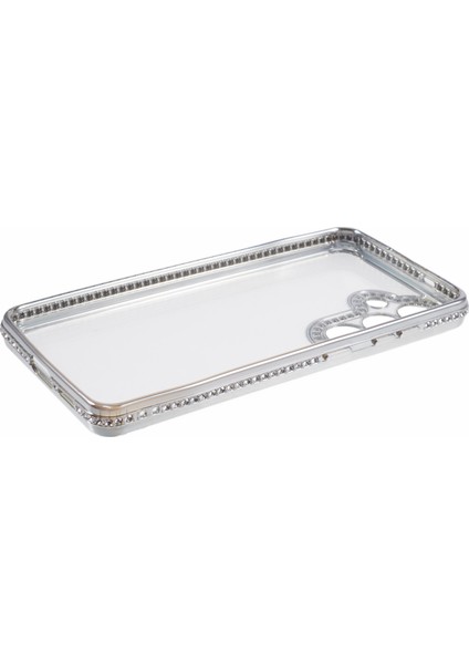 Samsung Galaxy S24 + Kılıf Için Yumuşak Tpu Telefon Kapağı Bling Rhinestones Dekor Telefon Kabuk-Gümüş (Yurt Dışından) fırsatları