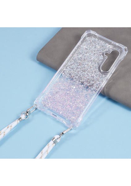 Samsung Galaxy S24 Telefon Kılıfları Için Darbeye Dayanıklı Tpu+Akrilik Çift Renkli Kapak, Kayış-Gümüş+Pembe (Yurt Dışından) fiyatları