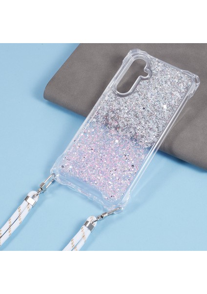 Samsung Galaxy S24 Telefon Kılıfları Için Darbeye Dayanıklı Tpu+Akrilik Çift Renkli Kapak, Kayış-Gümüş+Pembe (Yurt Dışından) modelleri