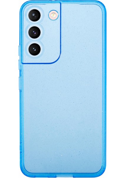 Samsung Galaxy S21 Fe 5g Kılıf Parıltılı Hassas Kesikler Tpu Telefon Kapağı-Şeffaf Mavi (Yurt Dışından)