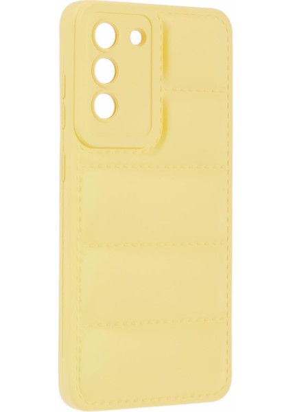 Samsung Galaxy S22+5G Kılıf Aşağı Ceket Tpu Güçlendirilmiş Köşeler Telefon Koruyucu-Sarı (Yurt Dışından)