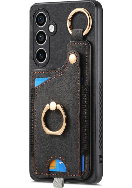 Samsung Galaxy S23 Fe Kılıf Kart Yuvası Kickstand Tpu Telefon Kılıfı-Siyah (Yurt Dışından) modelleri