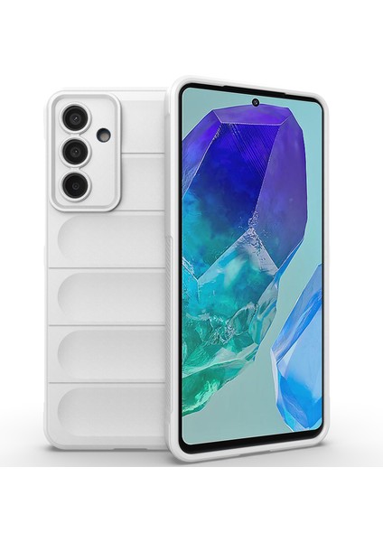 Samsung Galaxy M55 5g Cep Telefonu Koruyucu, Darbeye Dayanıklı Tpu Arka Kılıf-Beyaz (Yurt Dışından)