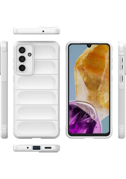 Samsung Galaxy M55 5g Cep Telefonu Koruyucu, Darbeye Dayanıklı Tpu Arka Kılıf-Beyaz (Yurt Dışından)