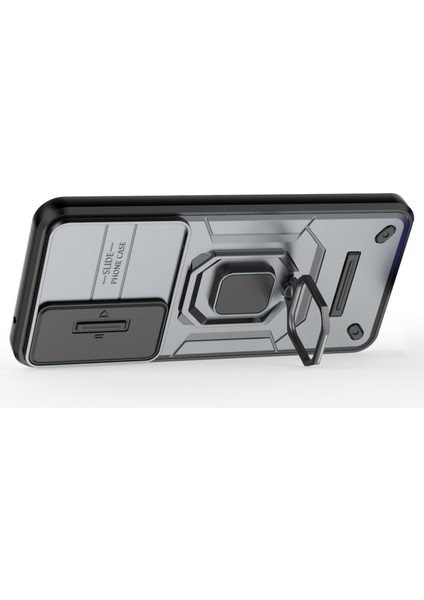 Samsung Galaxy A55 5g Kılıf Pc+Tpu Çizilmez Telefon Koruyucu Kapak, Slayt Lens Kapağı-Gri (Yurt Dışından) fiyatları