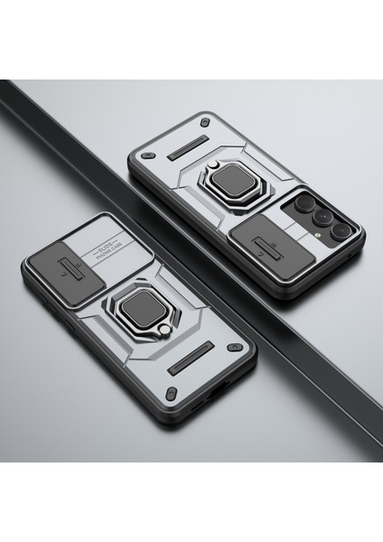 Samsung Galaxy A55 5g Kılıf Pc+Tpu Çizilmez Telefon Koruyucu Kapak, Slayt Lens Kapağı-Gri (Yurt Dışından) indirimleri