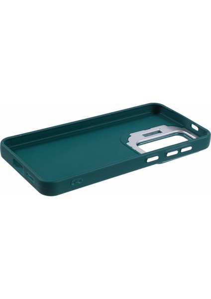 Samsung Galaxy S22+5G Kılıf Lensli Silikon Telefon Kılıfı Kickstand-Ordu Yeşili (Yurt Dışından) indirimleri