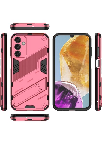 Samsung Galaxy M15 5g Kılıf Pc+Tpu Katlanır Kickstand-Rose ile Düşmeye Dayanıklı Telefon Kapağı (Yurt Dışından)